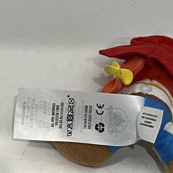 Disney Tiny Big Feet  Pixar Toy Story Jessie Cowgirl Small Plush Stuffed Animal - Picture 12 of 13